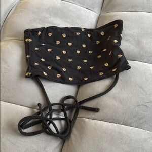 Hollister Reversible Floral Black Women's Tube Top size small